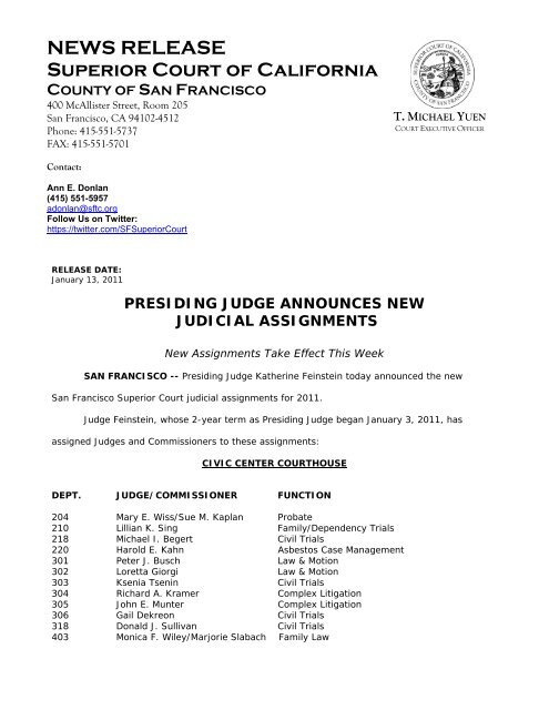 ma social law judicial assignments