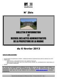 Recueil 2bis-2013 du 6 fÃ©vrier.pdf - 1,67 Mb - PrÃ©fecture de la Marne