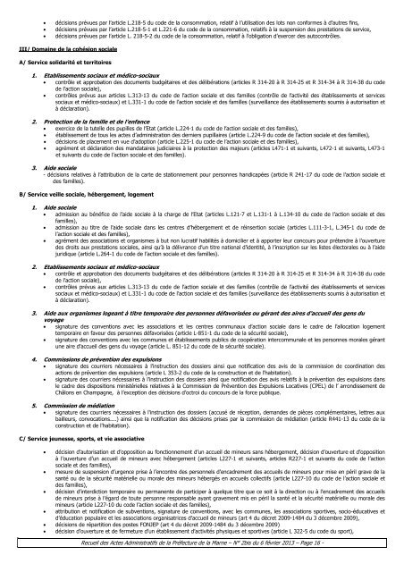 Recueil 2bis-2013 du 6 fÃ©vrier.pdf - 1,67 Mb - PrÃ©fecture de la Marne