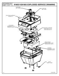 91603/1G91603 EXPLODED SERVICE DRAWING - InterGastro