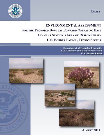 environmental assessment us border patrol, tucson sector