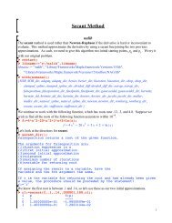 Secant Method - CBU