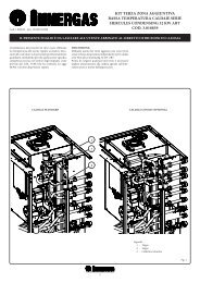 KIT Terza zona aggIunTIva bassa TemperaTura caldaIe ... - Immergas