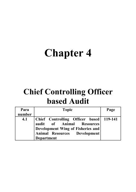 Chief Controlling Officer Based Audit Accountant General Odisha
