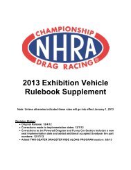 2013 Exhibition Vehicle Rulebook Supplement.pdf - NHRA.com