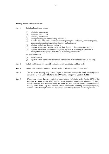 BLD0335 - Building Permit Application form - City of Monash