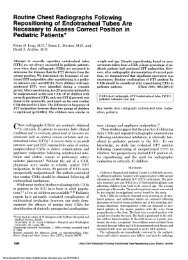 Necessary to Assess Correct Position in Pediatric Patients* - CHEST ...