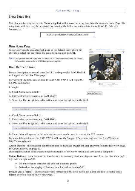 AXIS 215 PTZ Network Camera User's Manual - IP Way