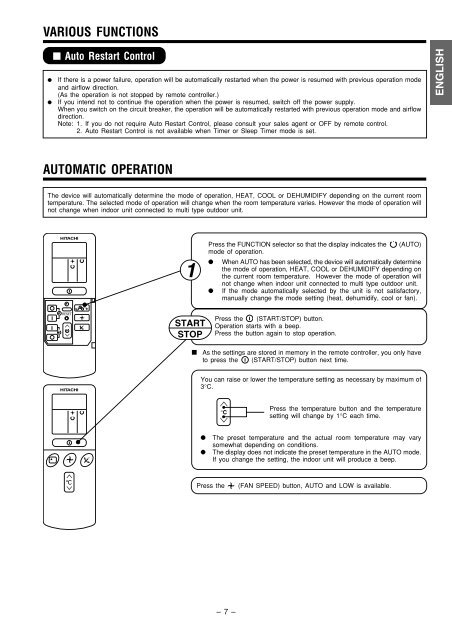 INDOOR UNIT - Hitachi Air Conditioning Products