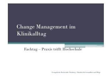 Vorgehenskonzept Change Management am Beispiel eines ...