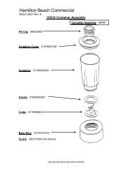 908 / 909 Lower Housing Assembly - InterGastro