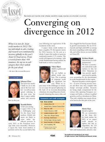 Converging on divergence in 2012 - The Asset