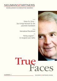 True faces Nr. 7 deutsch - NeumannPartners