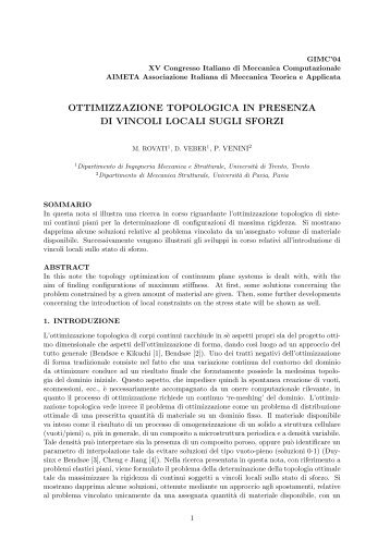 M. Rovati, D. Veber, P. Venini - Ingegneria strutturale e geotecnica