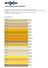 Eine RAL-Tabelle finden Sie hier!! - HP-Textiles