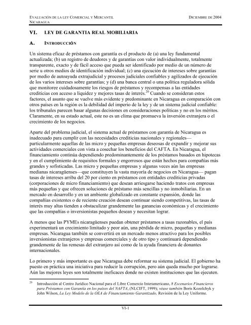 Evaluación de la Ley Comercial y Mercantil Nicaragua - Economic ...