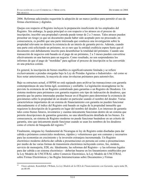 Evaluación de la Ley Comercial y Mercantil Nicaragua - Economic ...