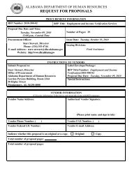 RFP Document - Alabama Department of Human Resources
