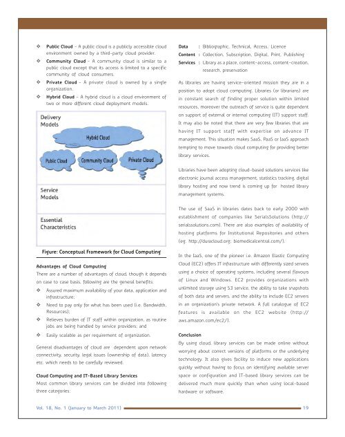 Vol.18- No.1 (Jan-Mar2011) - INFLIBNET Centre