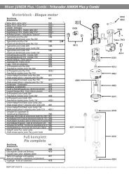 Motorblock - Bloque motor Fuß komplett Pie completo - InterGastro