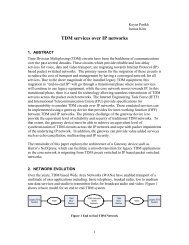 TDM services over IP networks - StarTrinity.com