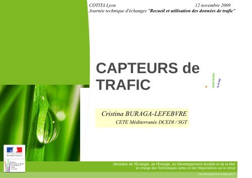 Capteurs de trafic - CoTITA