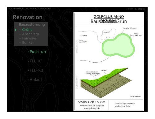 Fortentwicklung von Golfanlagen - Greenkeeper Nord eV