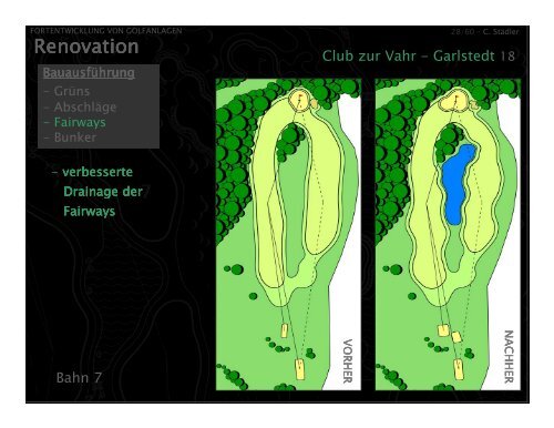 Fortentwicklung von Golfanlagen - Greenkeeper Nord eV