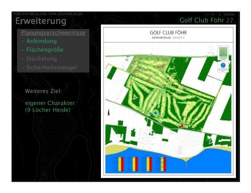 Fortentwicklung von Golfanlagen - Greenkeeper Nord eV