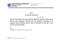 notice ph category counselling - vidyasagar university