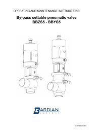 By-pass settable pneumatic valve BBZS5 - BBYS5 - Alflow