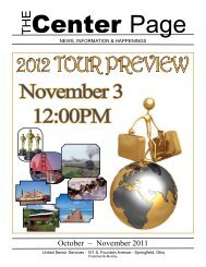 2012 TOUR PREVIEW - United Senior Services