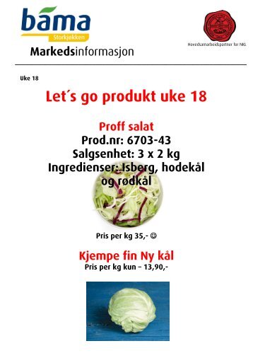 Let´s go produkt uke 18 - Bama