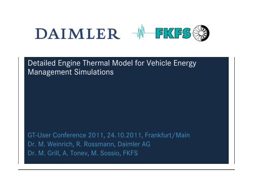 Detailed Engine Thermal Model for Vehicle Energy Management ...