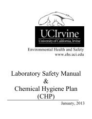 Chemical Hygiene Plan - UCI Environmental Health & Safety ...