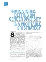 femina index: betting on gender diversity is a profitable sri ... - Skema