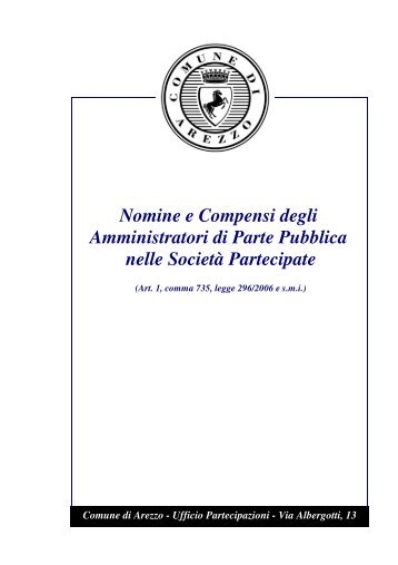 Nomine e Compensi degli Amministratori di Parte Pubblica nelle ...