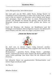 Geistliches Wort - Pfarrei St. Vitus Iffeldorf