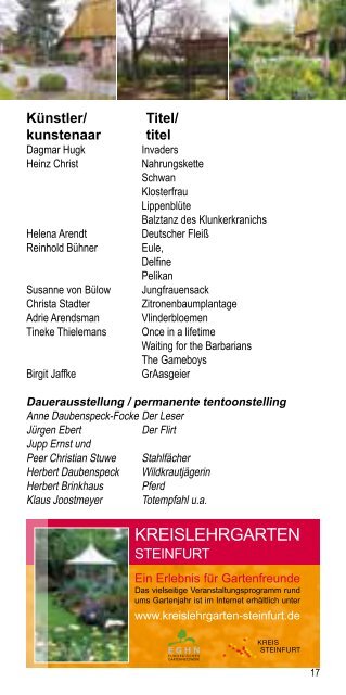 events&programm events&programma - Kunst trifft Kohl