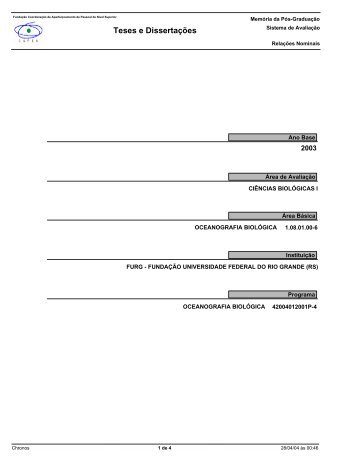 Teses e DissertaÃƒÂ§ÃƒÂµes - CoordenaÃƒÂ§ÃƒÂ£o de AperfeiÃƒÂ§oamento de ...