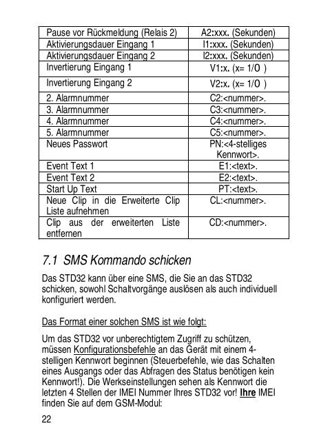Bedienungsanleitung Telic STD 32 User Manual - Elfa
