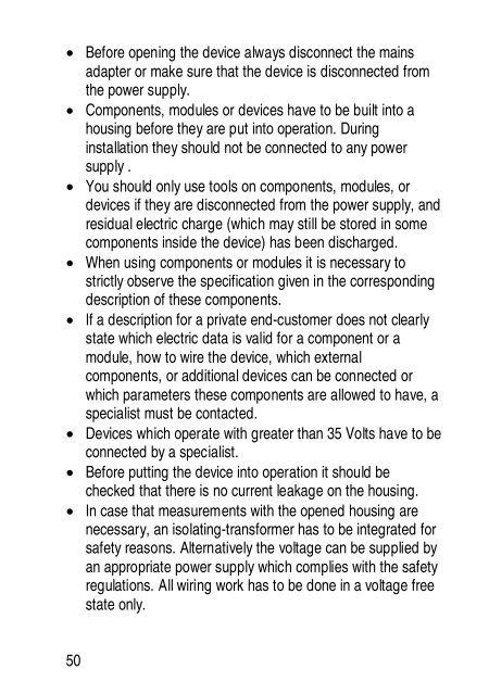 Bedienungsanleitung Telic STD 32 User Manual - Elfa