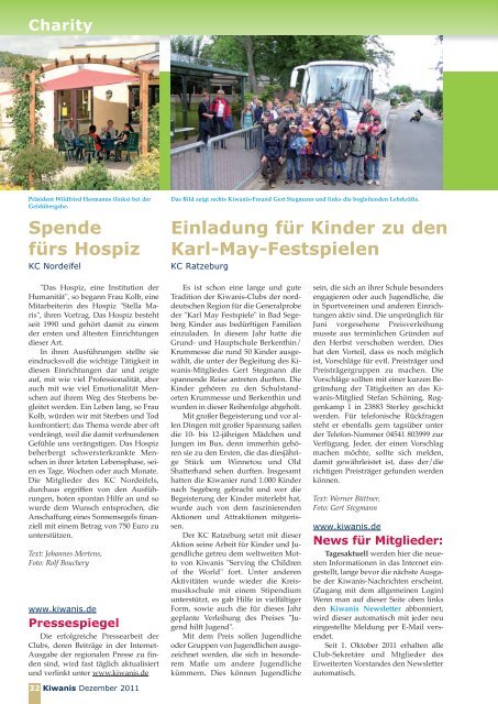 Charity - Kiwanis Deutschland