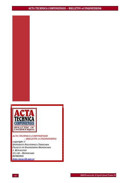 2 - Acta Technica Corviniensis