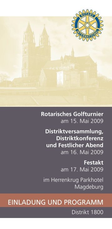 Festakt - Rotary Distrikt 1800