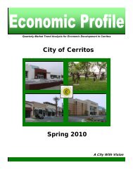 Economic Profile - City of Cerritos