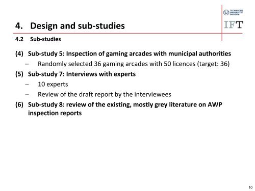 Evaluation of the 5th Amendment of the German Gambling Ordinance