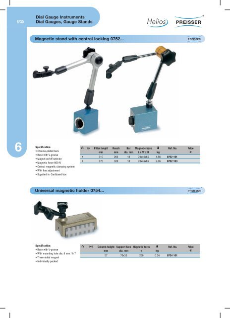 fffffffgfff Universal magnetic stands 0750... Dial Gauge ... - Teknikel