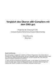 Vergleich des Oberon x86−Compilers mit dem GNU gcc - Computer ...