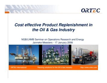 Cost effective Product Replenishment in the Oil & Gas Industry - LNMB